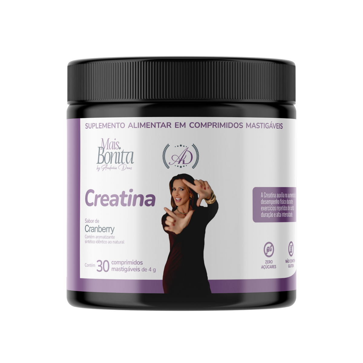 Creatina Mastigável Mais Bonita 30cp
