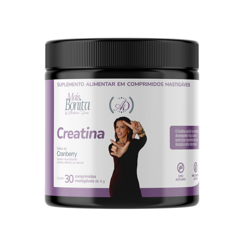 Creatina Mastigável Mais Bonita 30cp