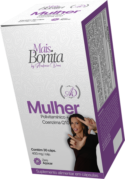 Polivitamínico + Coenzima Q10 Mais Bonita 400mg 30cps