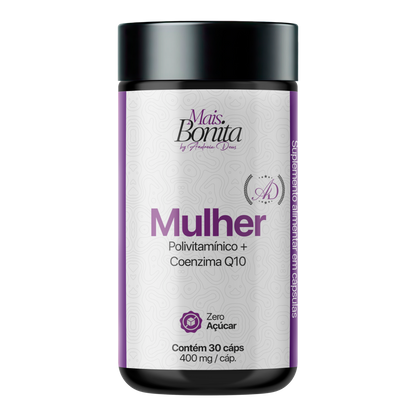Polivitamínico + Coenzima Q10 Mais Bonita 400mg 30cps