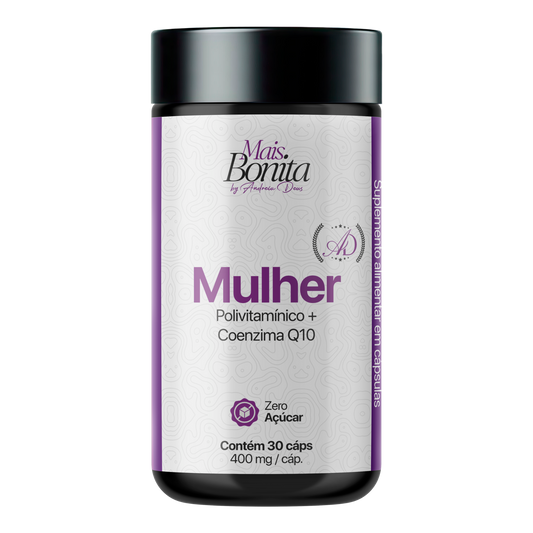 Polivitamínico + Coenzima Q10 Mais Bonita 400mg 30cps